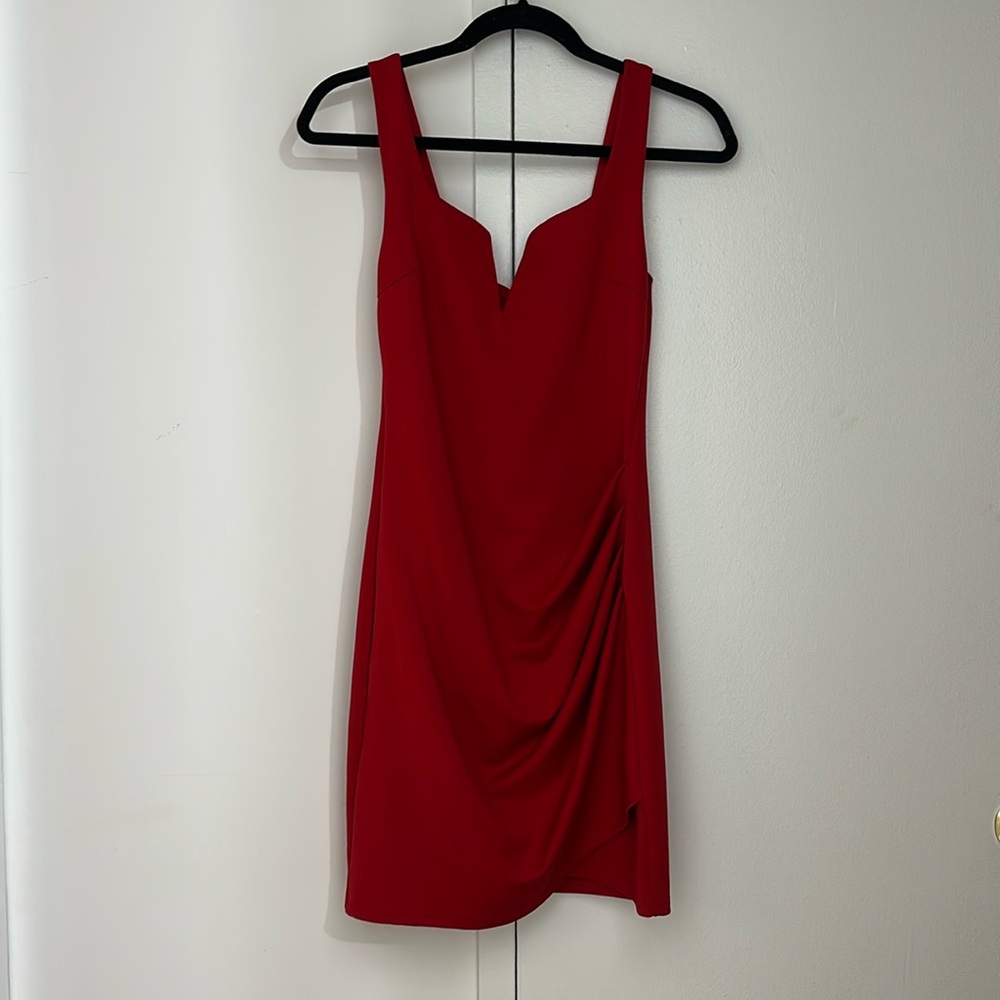 Rouged mini dress